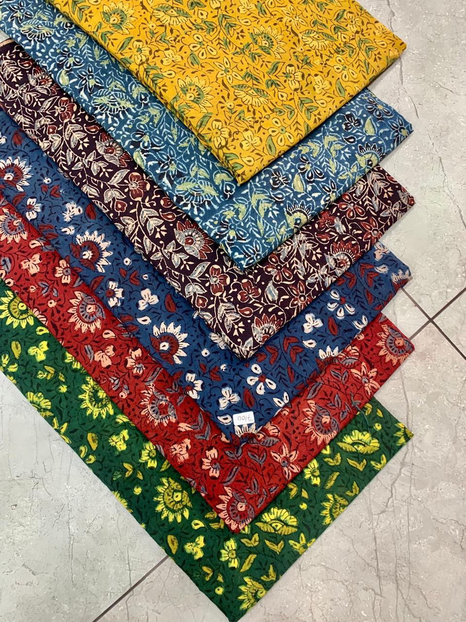 Ajrakh pure cotton handblock printed fabric showcasing traditional Ajrakh print designs